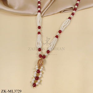 RUBY PEARLS MALA