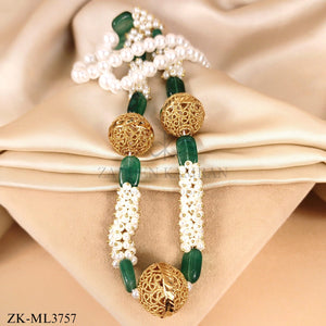 EMERALD PEARLS MALA