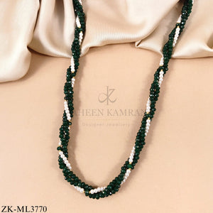 EMERALD PEARLS MALA