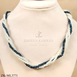 SAPPHIRE PEARLS MALA