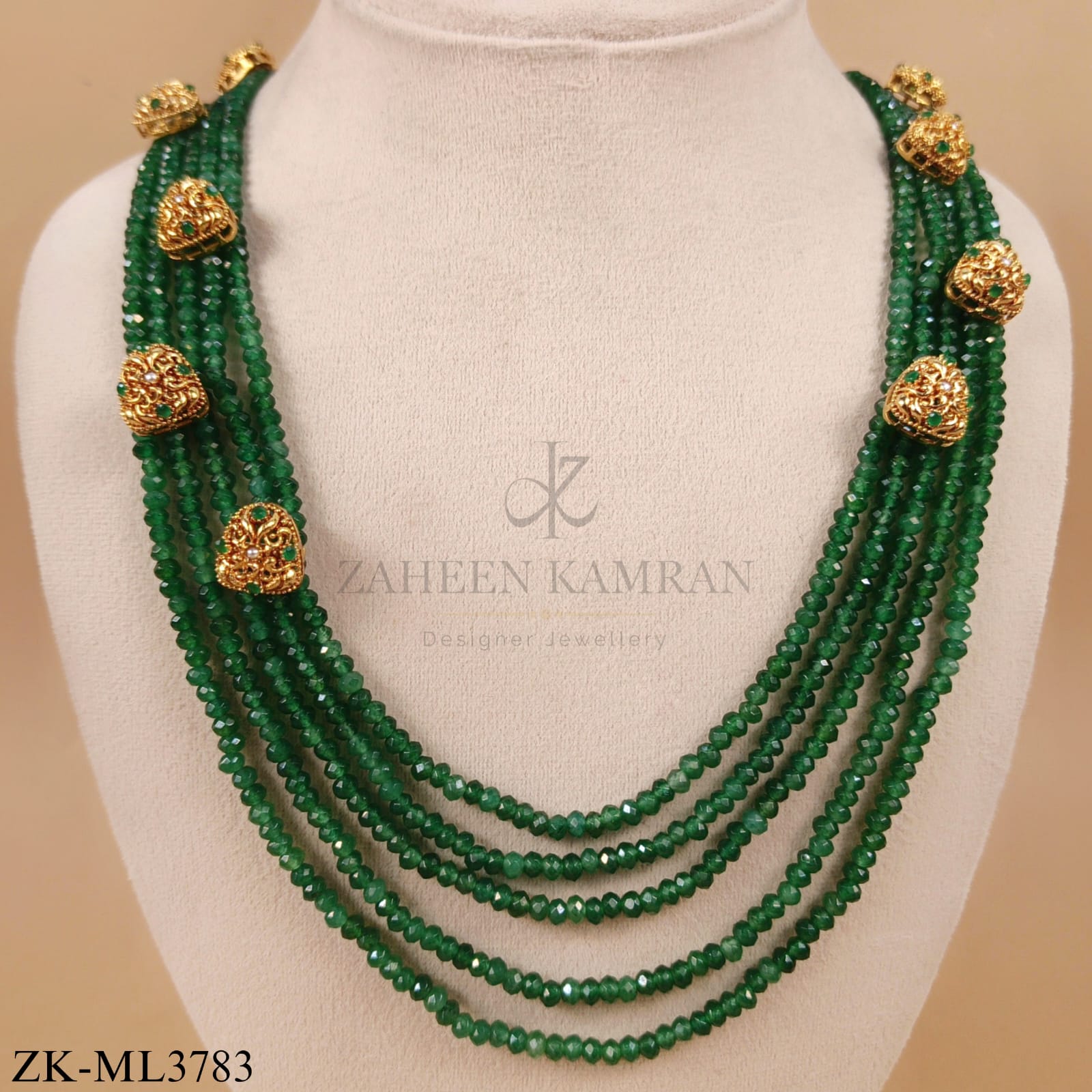 EMERALD LAYERED MALA