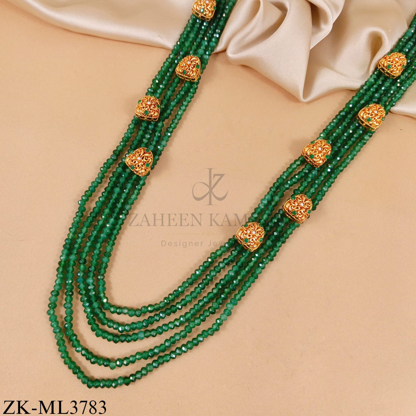 EMERALD LAYERED MALA