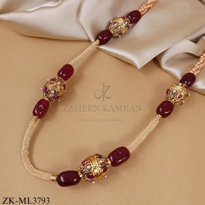 ANTIQUE DEEP RUBY MALA