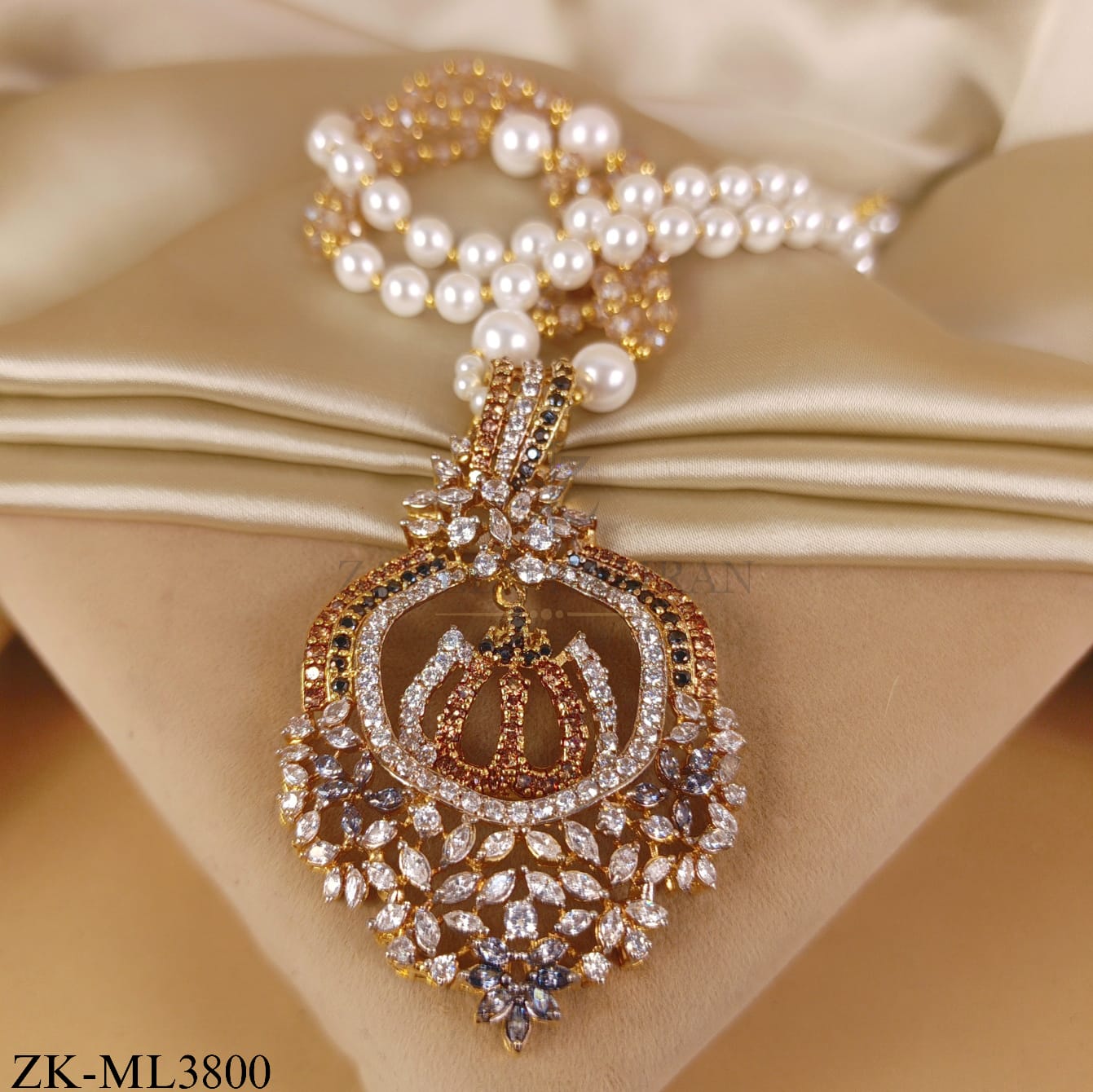 CALLIGRAPHY ZIRCONIAN ALLAH NAME MALA