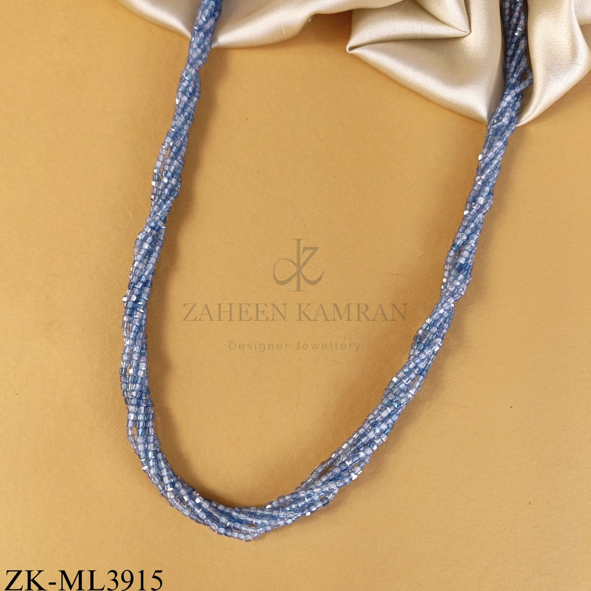 BLUE TWISTED MALA