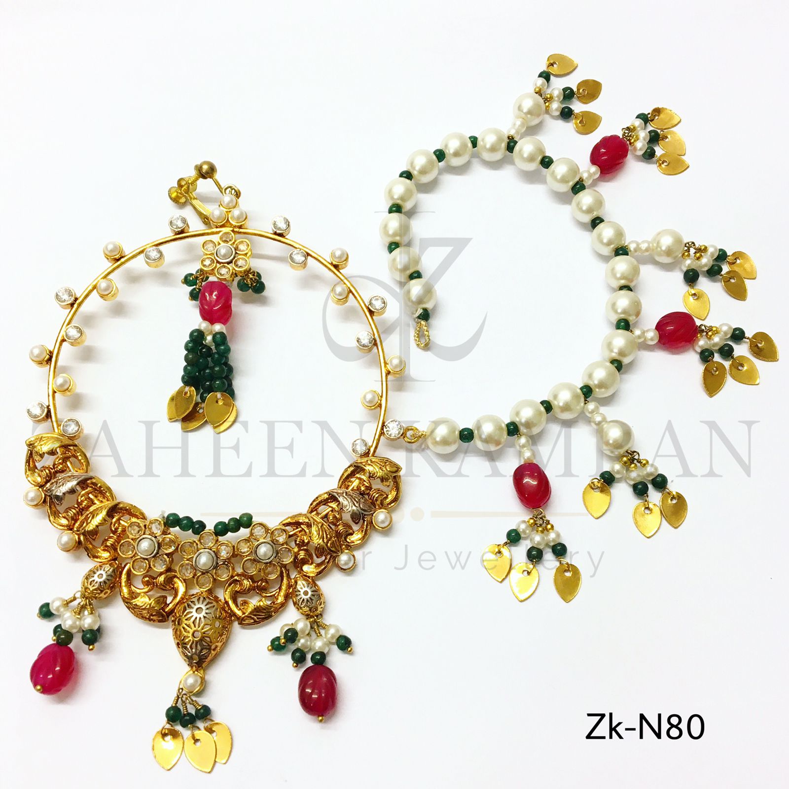 Traditional bridal nose ring