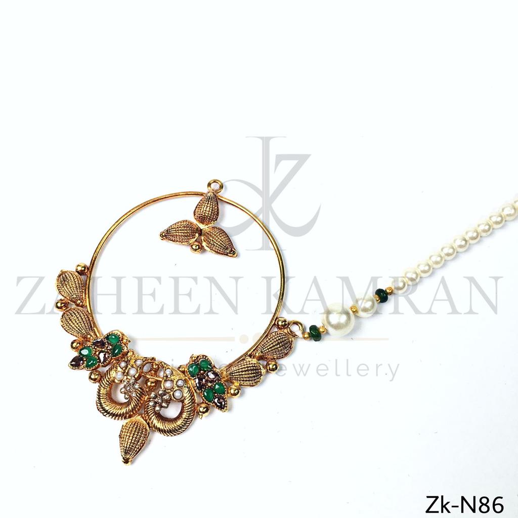 Stunning bridal Nath.