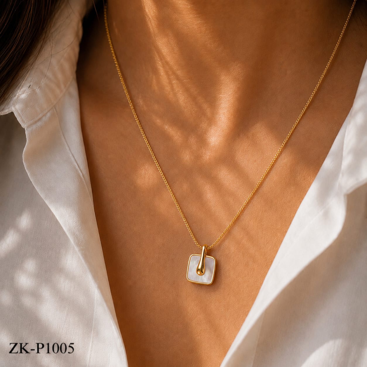 Shell Square Pendant