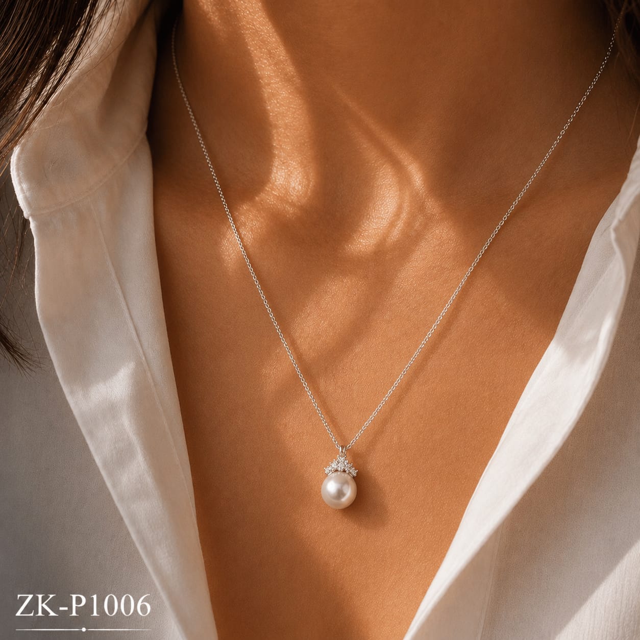 Crown Pearl Pendant