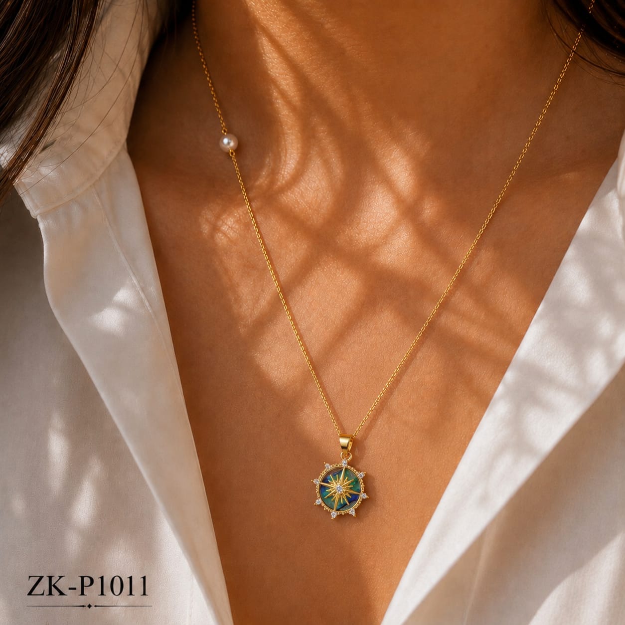 Round Star Shell Pendant