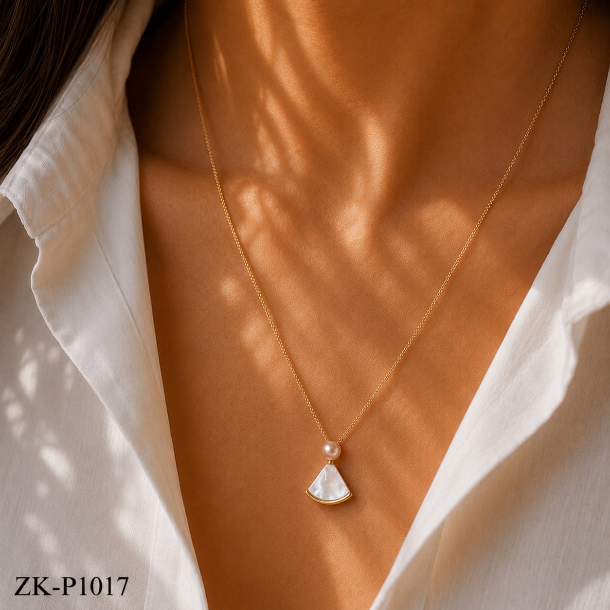 Shell Fan Pendant