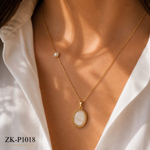 Ivory Oval Pendant