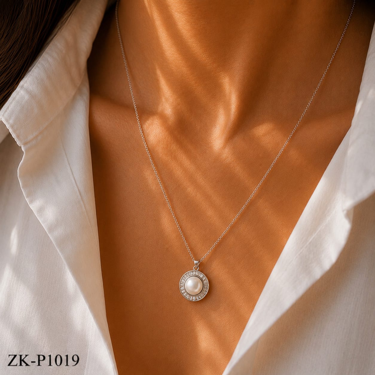 Pearl Halo Pendant