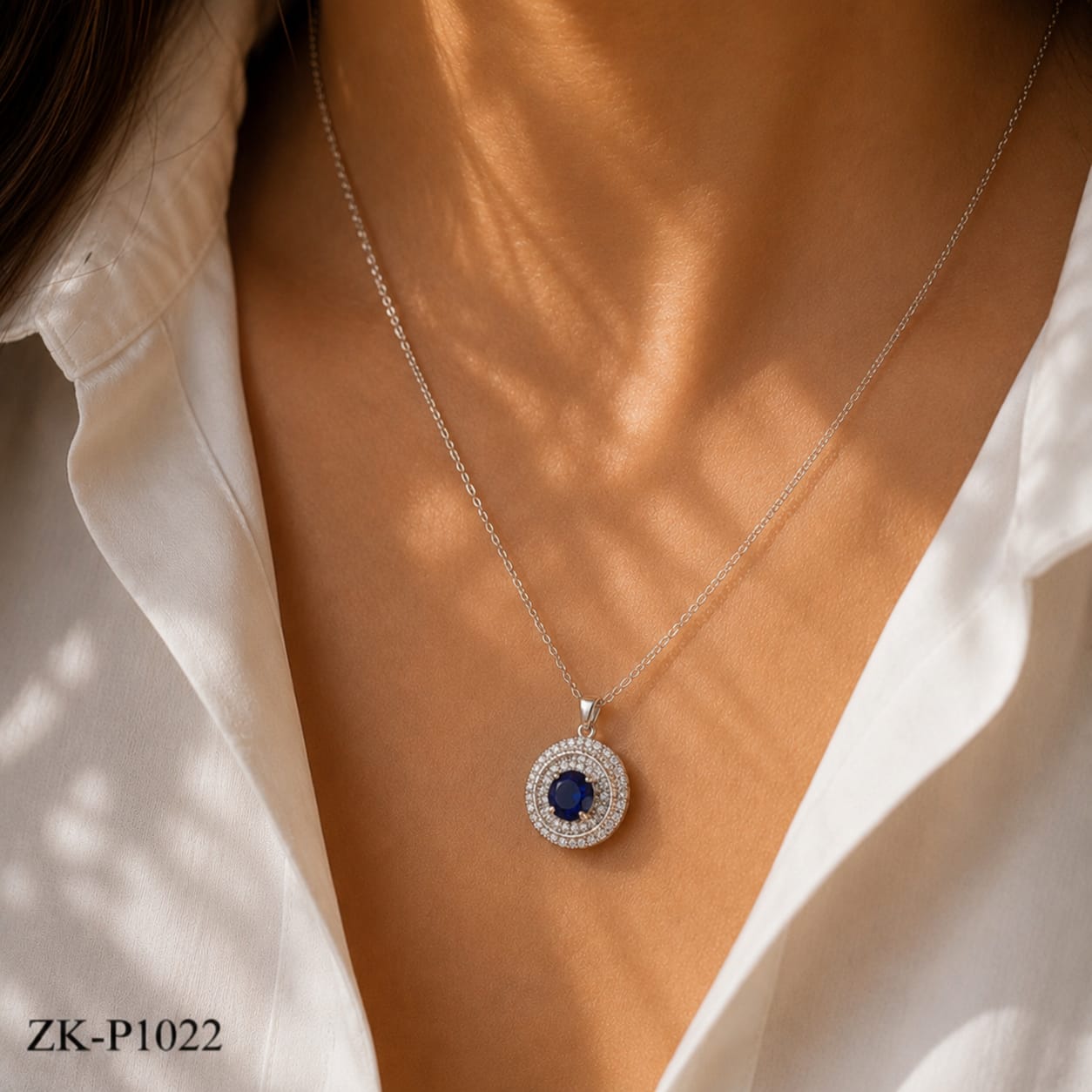 Zircon Blue Pendant