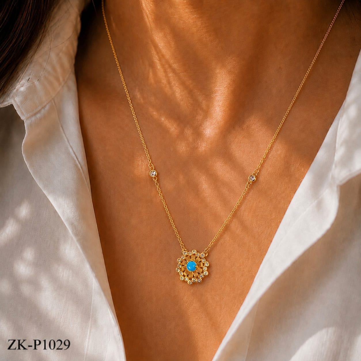 Blue Bloom Pendant