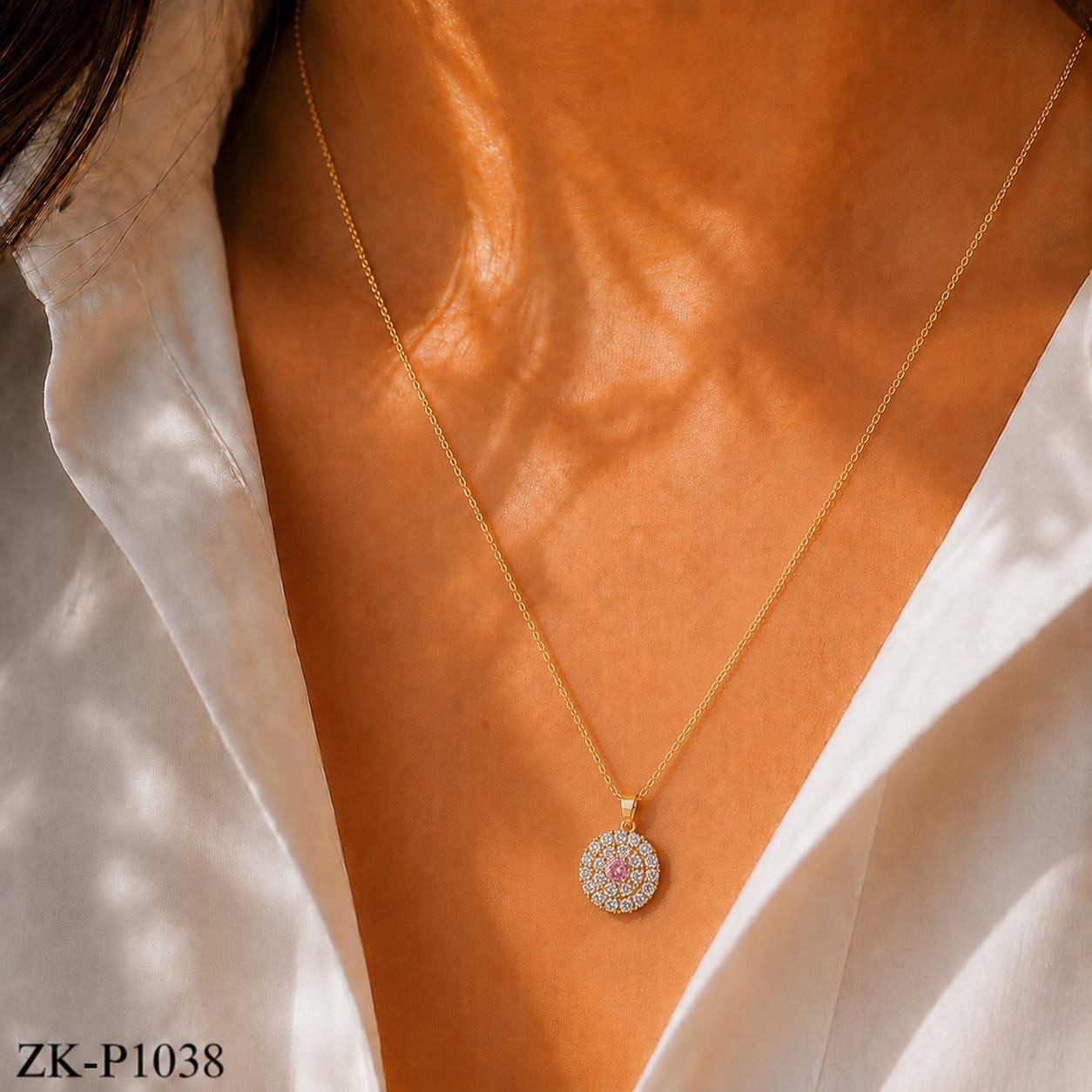 PINK ZIRCONIAN PENDANT