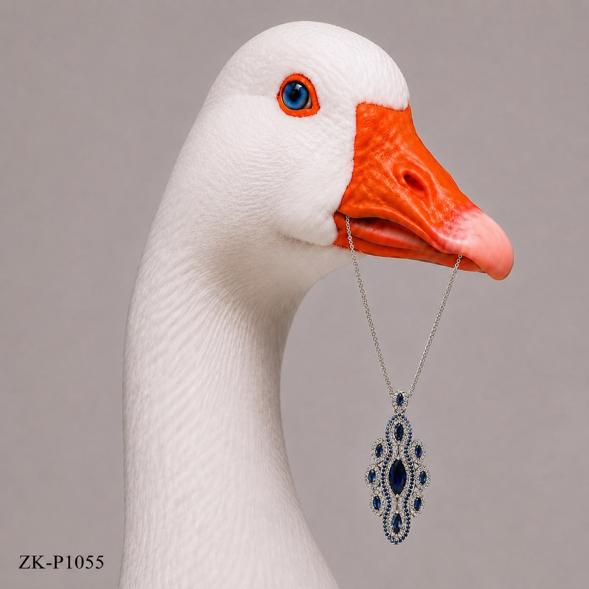 SAPPHIRE ZIRCONIAN PENDANT