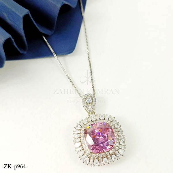 PINK ZIRCONIA PENDANT