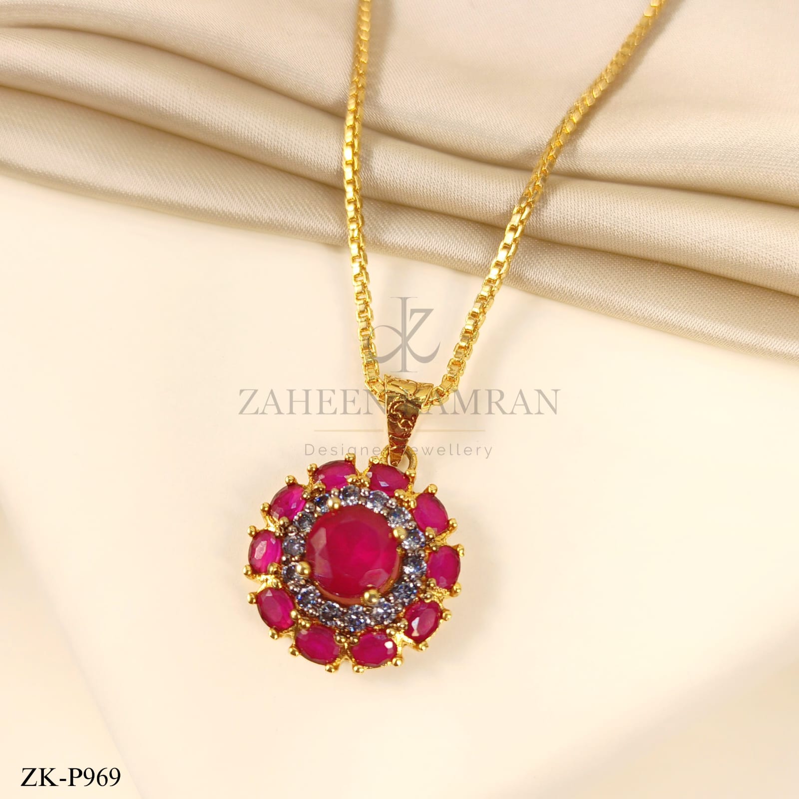 PINK ZIRCONIA PENDANT