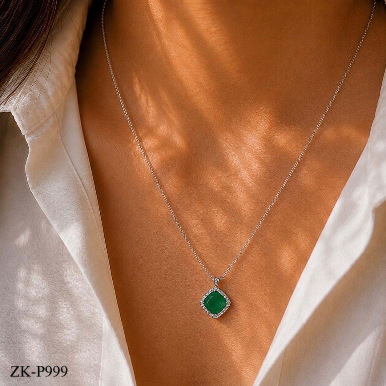 Emerald Cut Pendant
