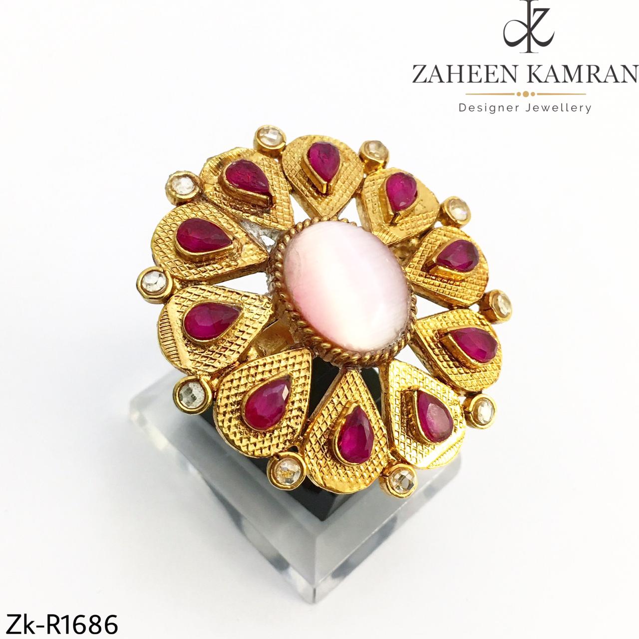 Ruby Floral Ring