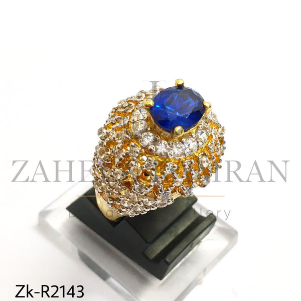 Sapphire zirconian ring