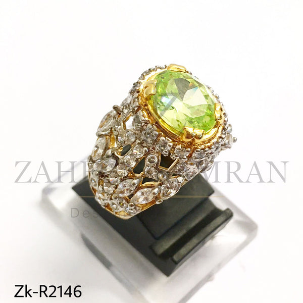 Olive Zirconian Ring