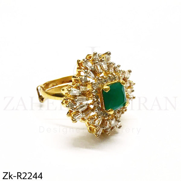 Zirconian Green Ring