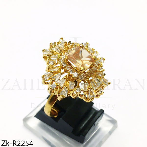 Champagne Zirconian Ring