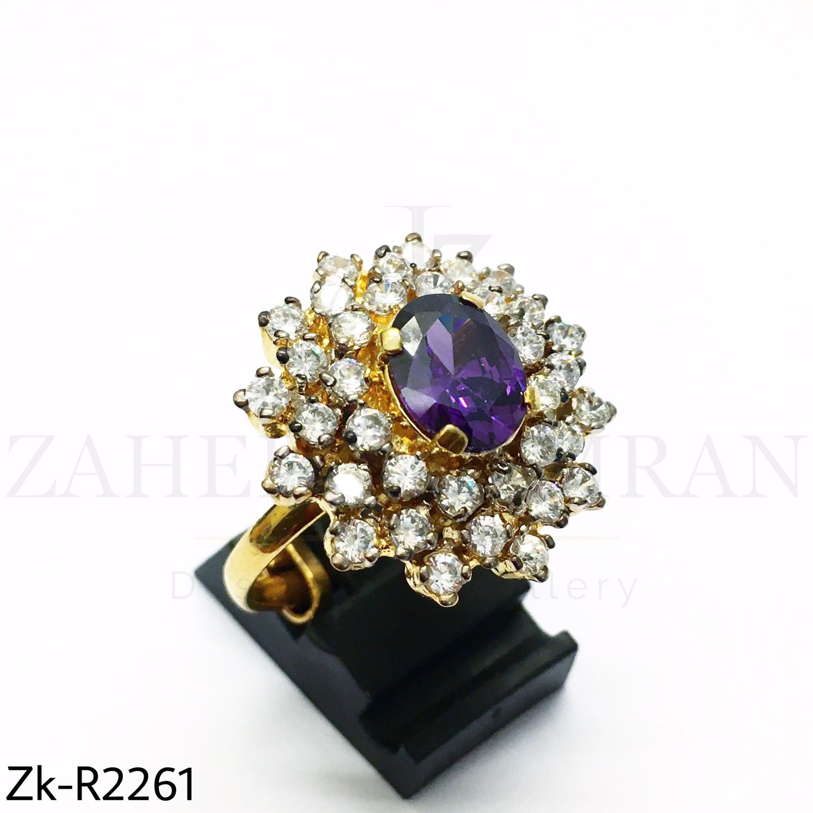 Amethyst Zirconian Ring