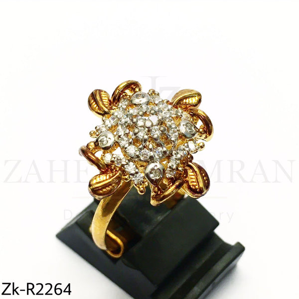 Gold Zirconian Ring