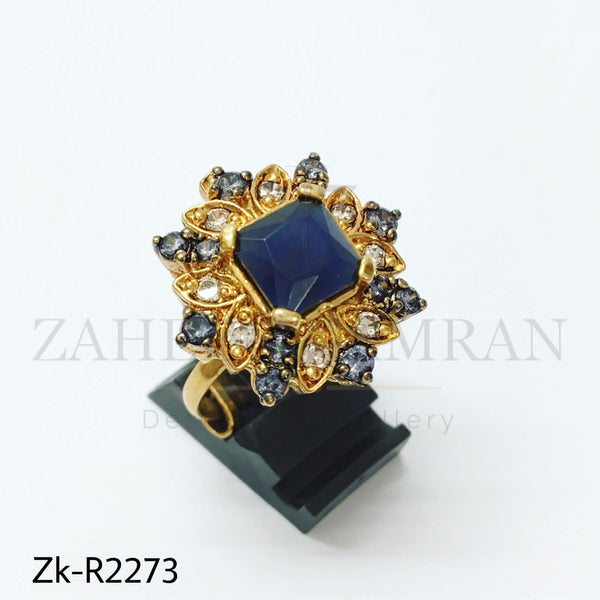 Sapphire smoked ring