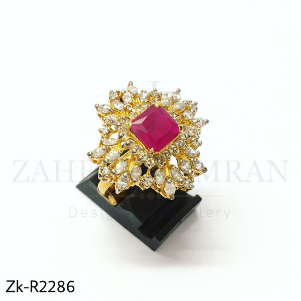 Ruby zirconia ring