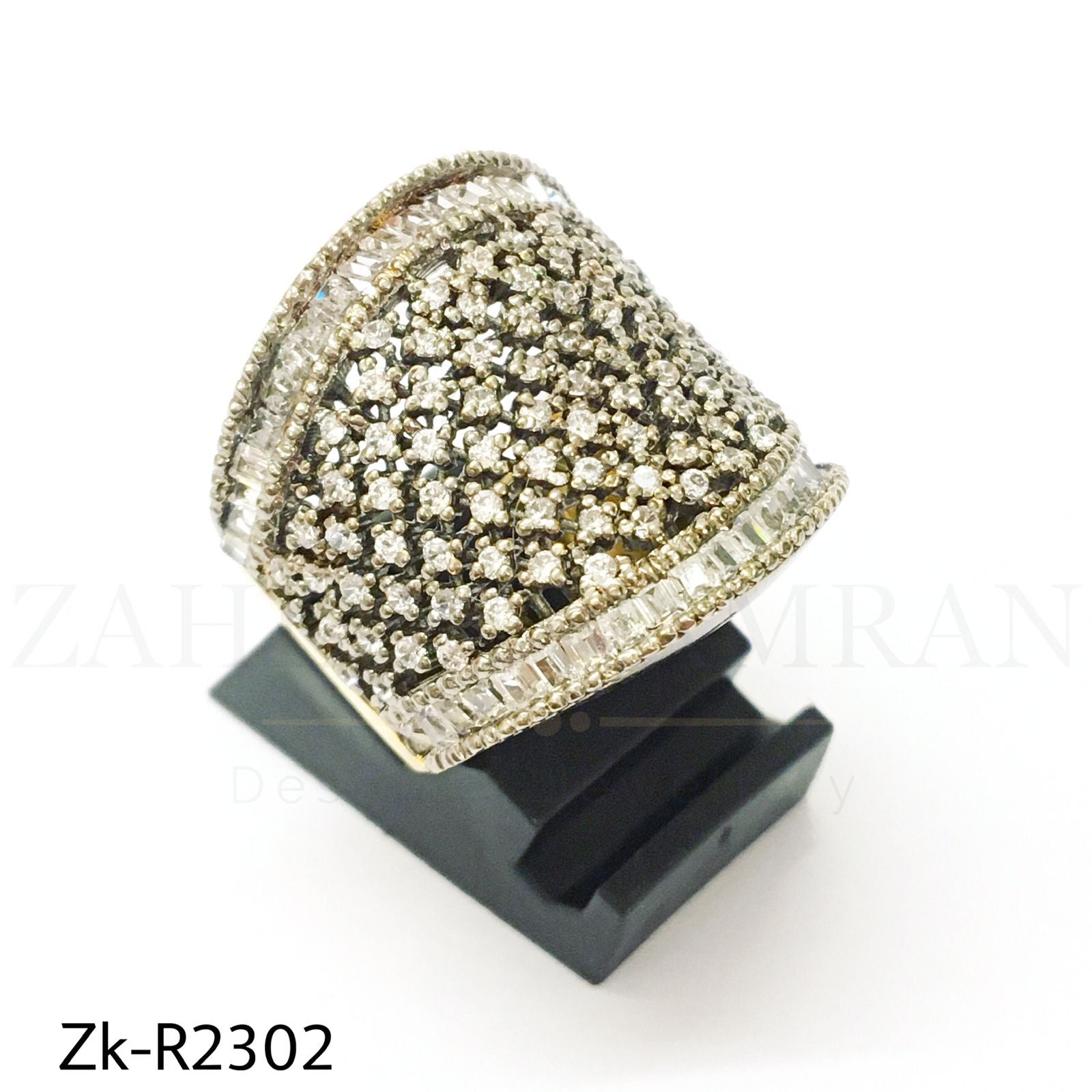 Stack zirconia 925 ring