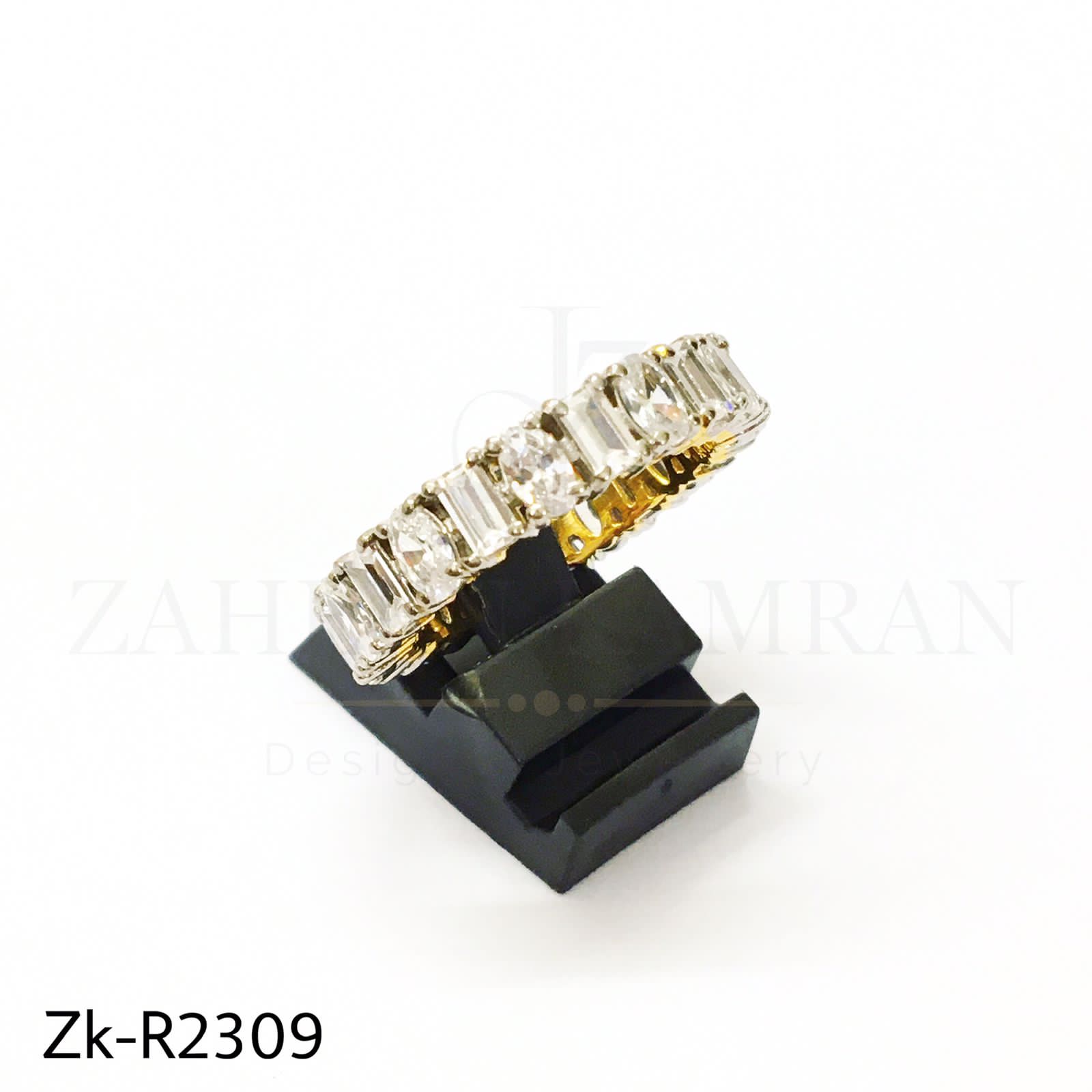 Zirconia 925 golden band