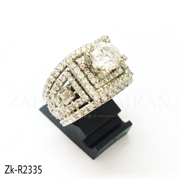 Cushion cut 925 ring