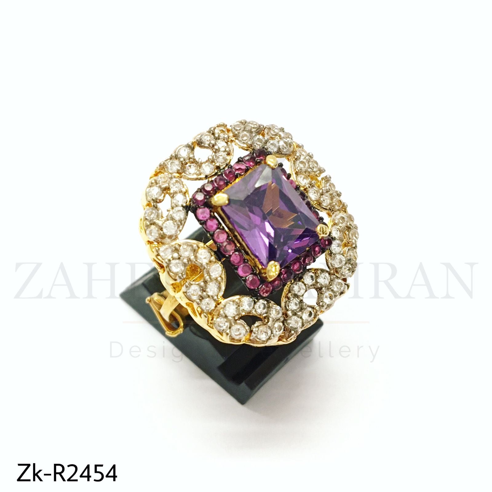 Elegant amethyst ring