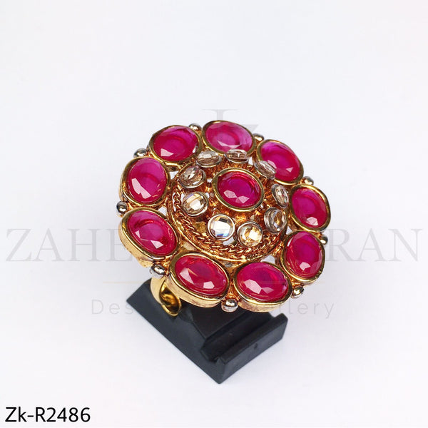 Kundan Traditional Ring