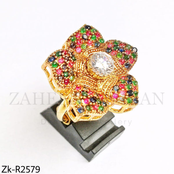 Multi floral ring.