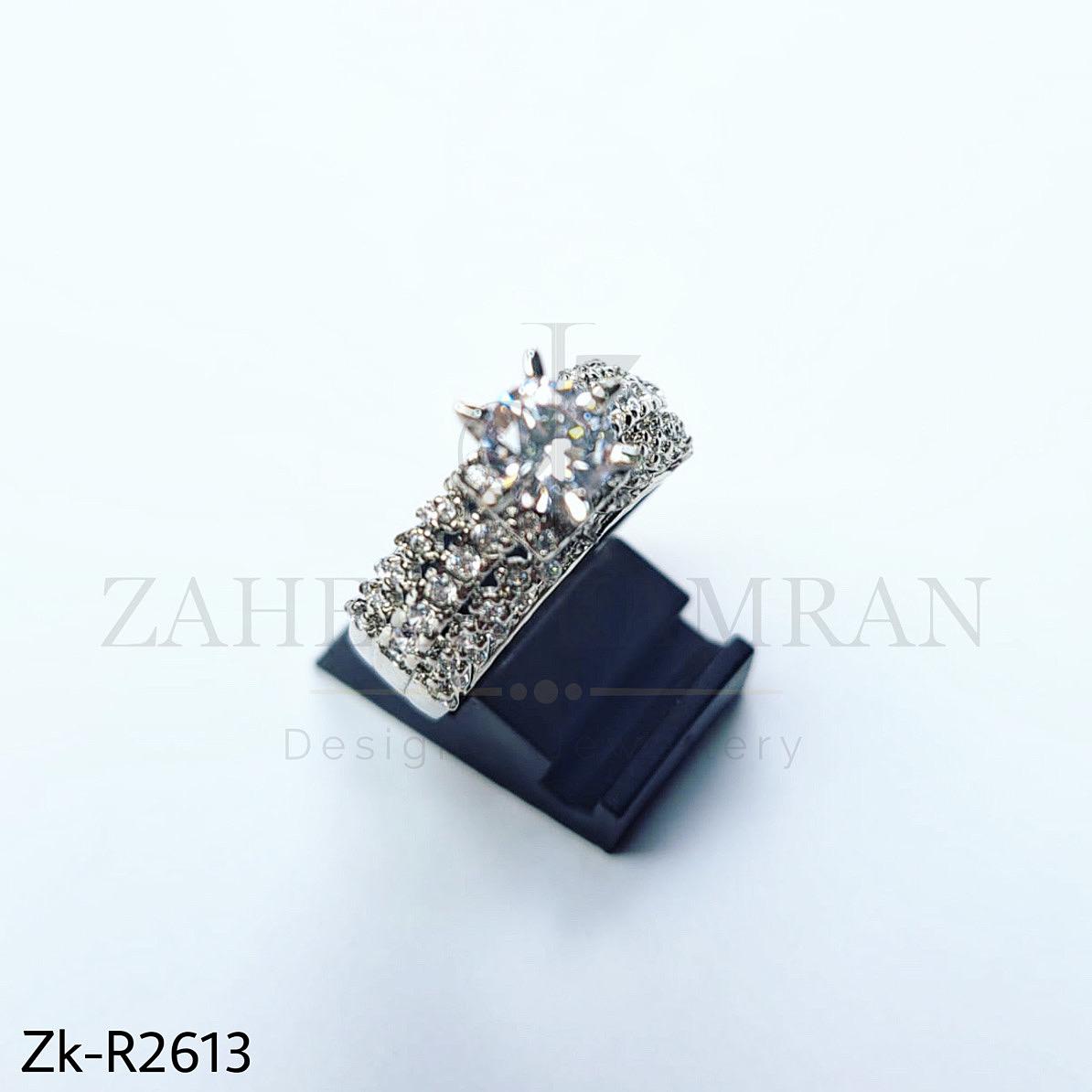 Dazzle silver ring.