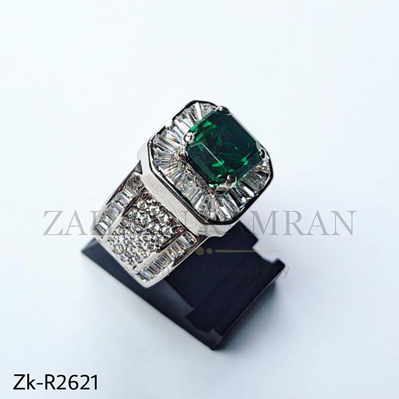 Flawless emerald ring.