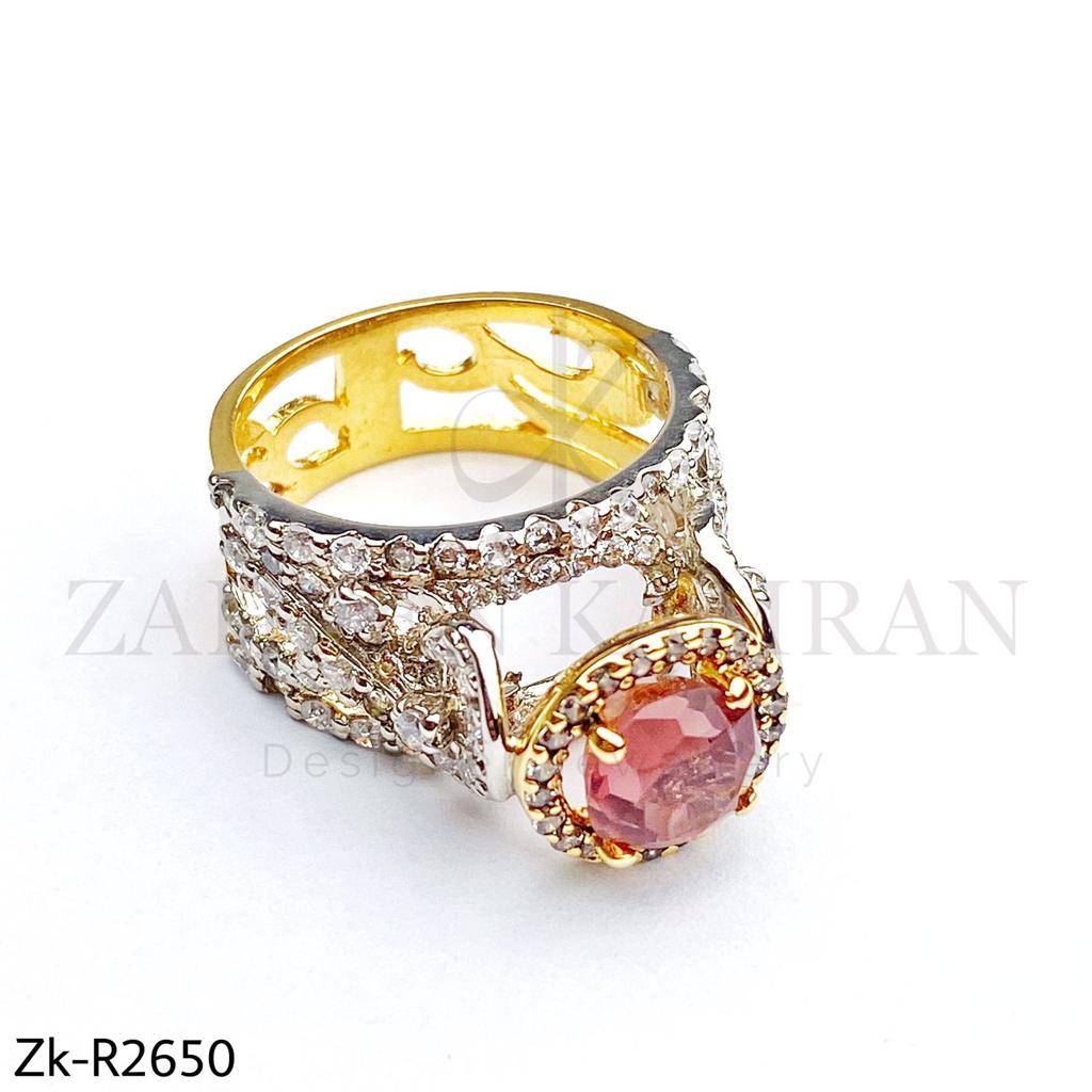 Luxurious 925 pure silver ring.