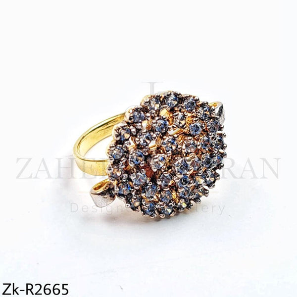 Smoky stones ring.