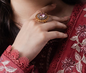 PINK STONE RING