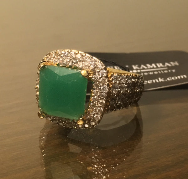 Emerald Zircon Ring!