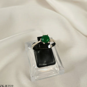 925 EMERALD RING