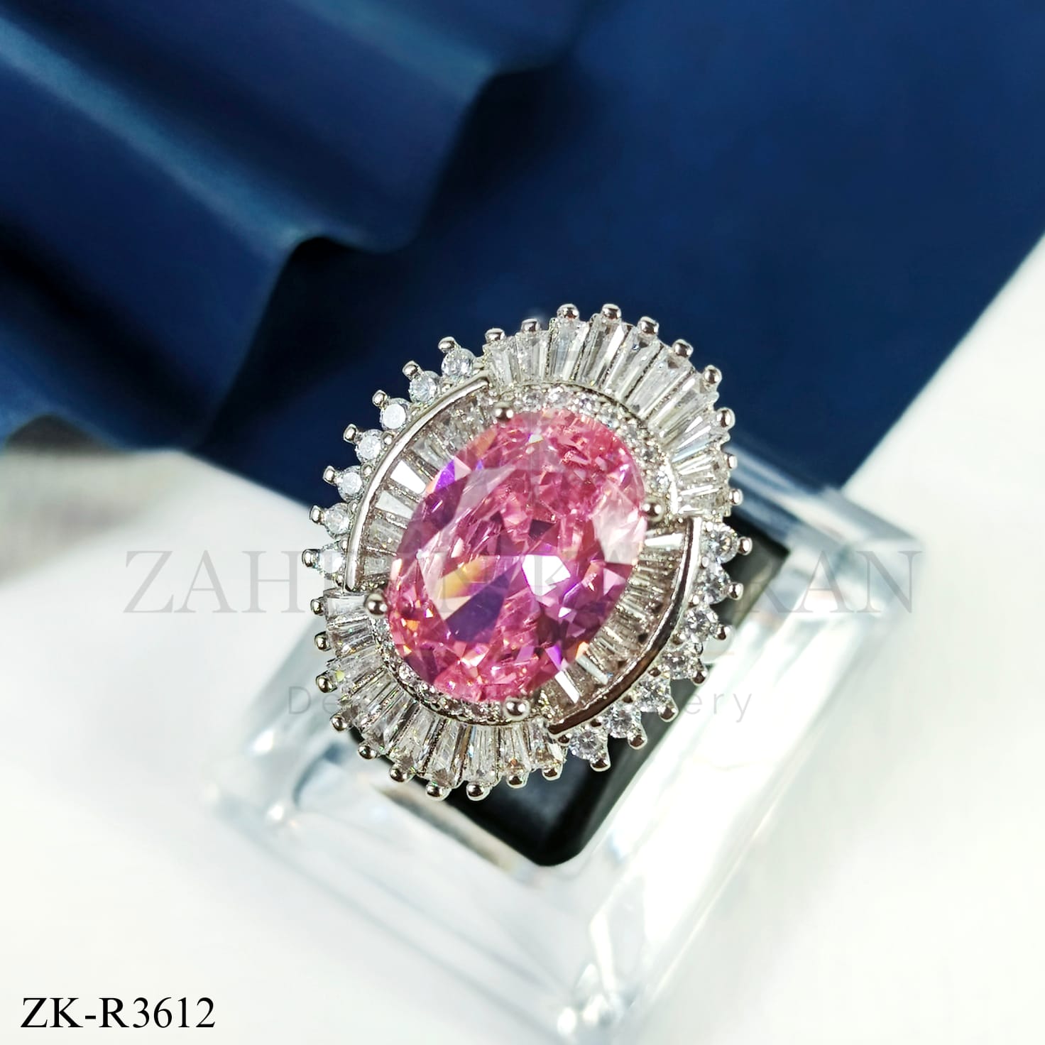 PINK ZIRCONIA RING