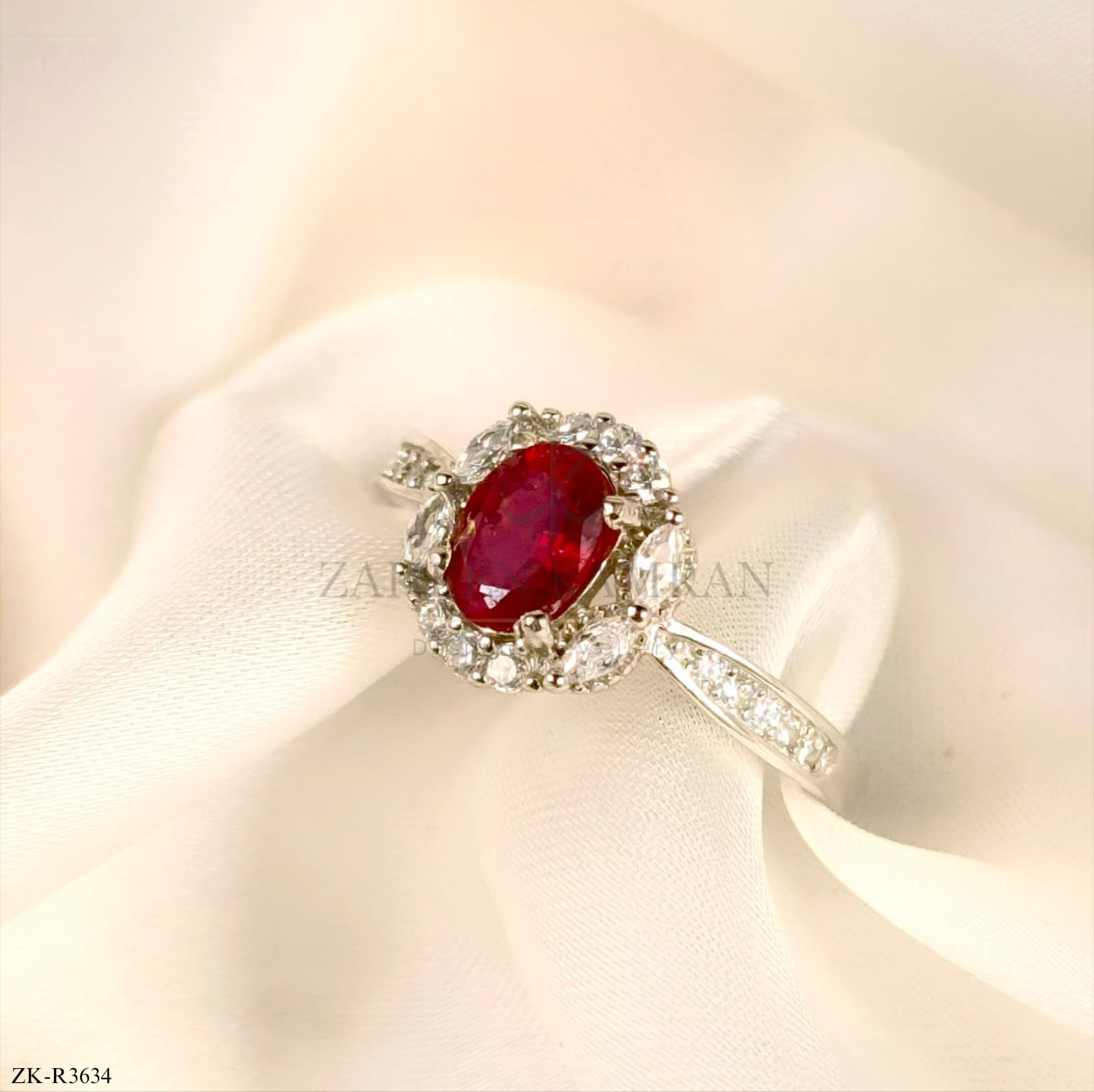 925 RUBY SHEESH RING