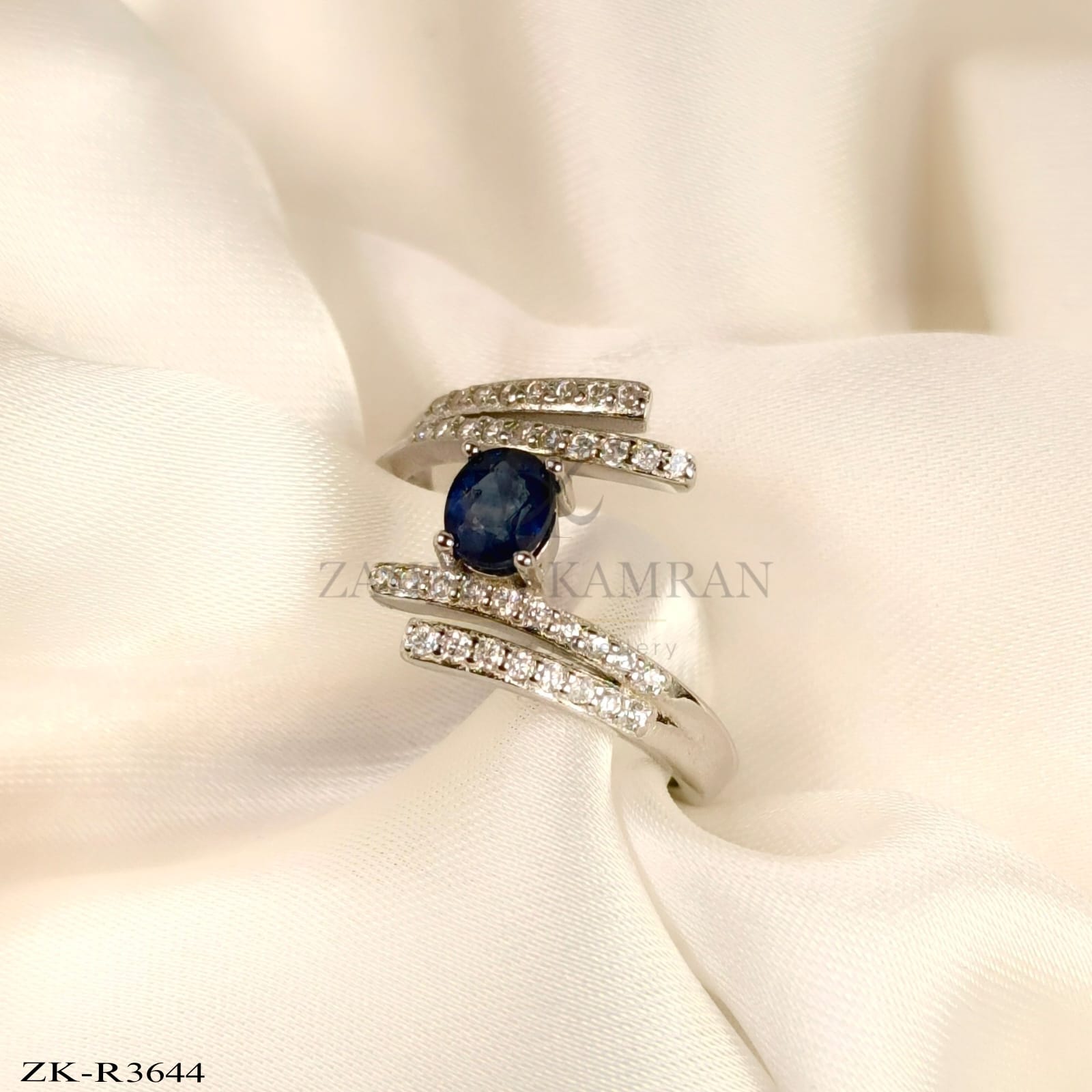 SAPPHIRE SILVER RING