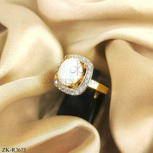 925 WHITE OPAL RING
